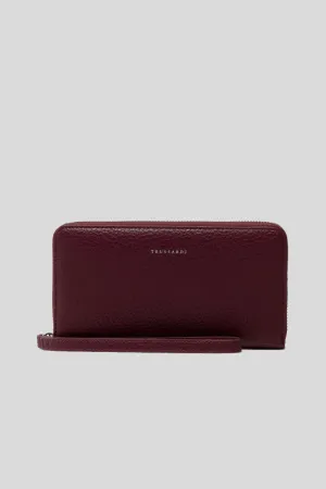 Onyx Zip Around Lg   Wristlet Grain Pu - Purple