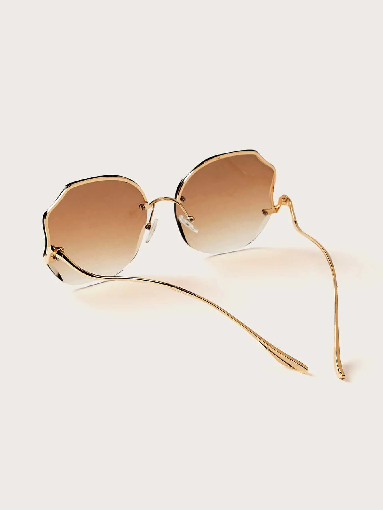 Oversized Frameless Sunglasses
