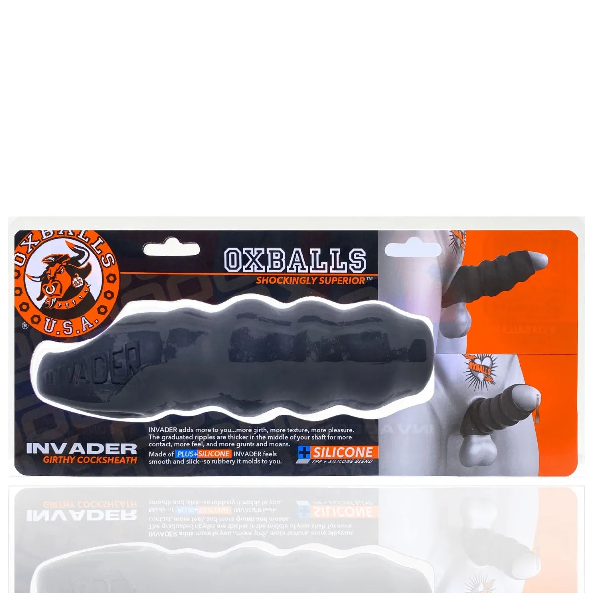 Oxballs - Invader - Penis Sleeve - Zwart Ice