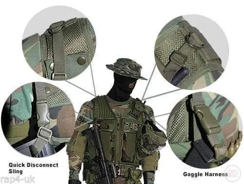 Paintball Goggles Harness Sling for Tactical Vest