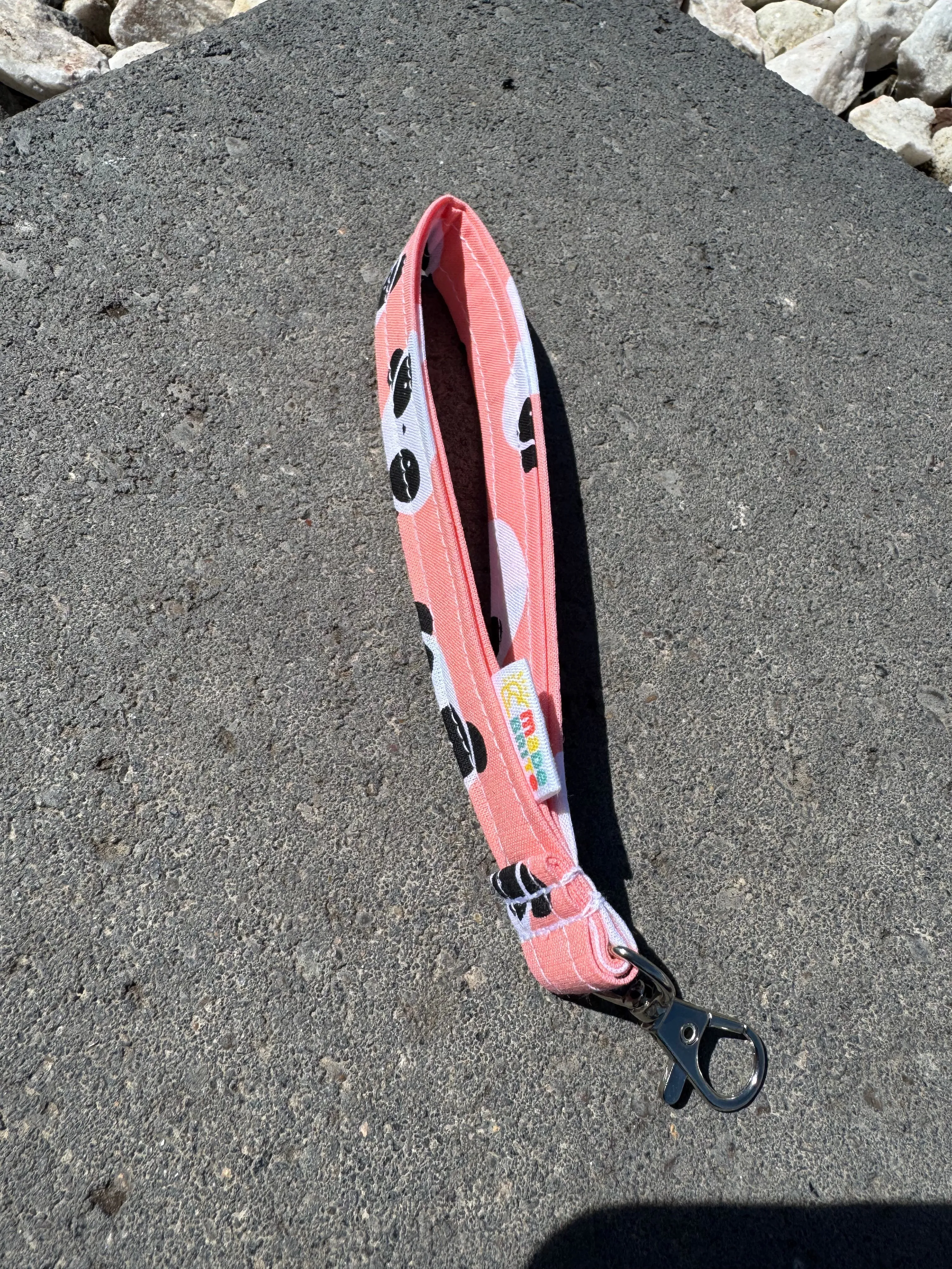 Panda Wristlet Keychain Key Fob