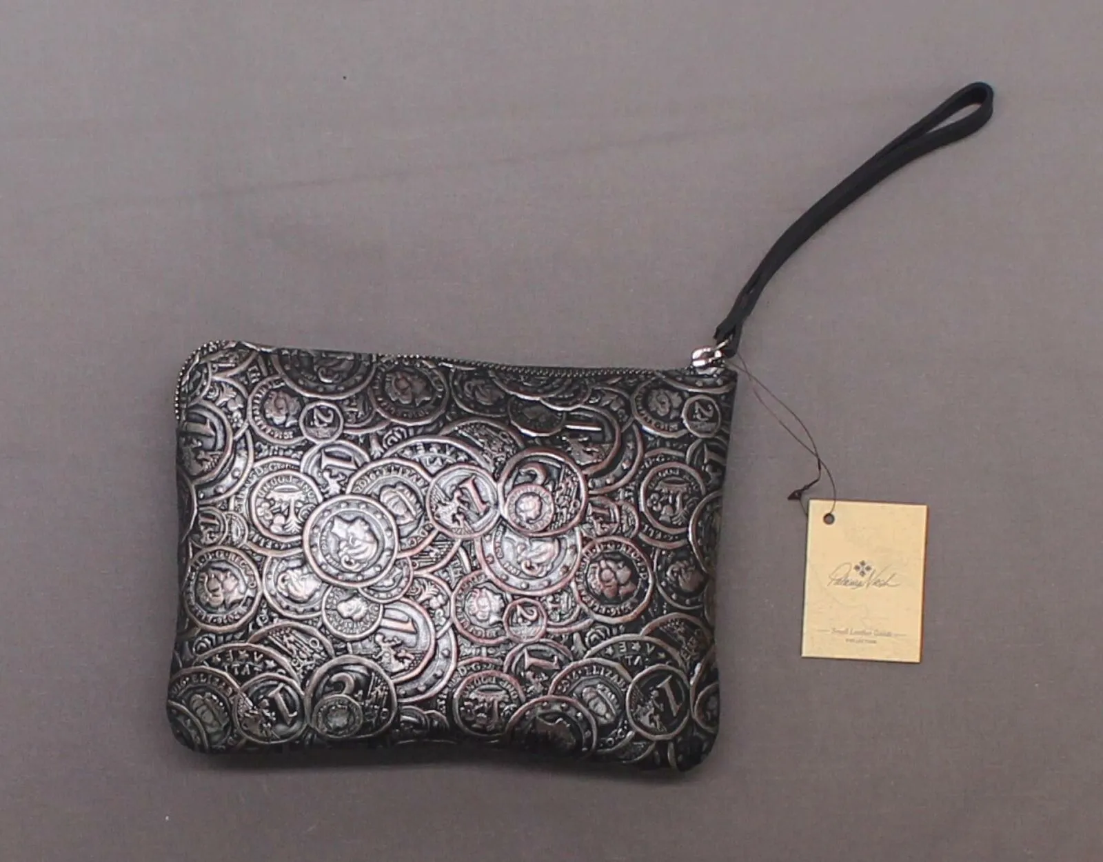 Patricia Nash Cassini Coin Tooled Leather Wristlet