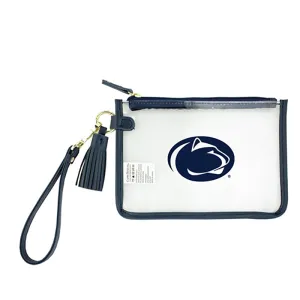 Penn State 7.5" X 5" Clear Wristlet