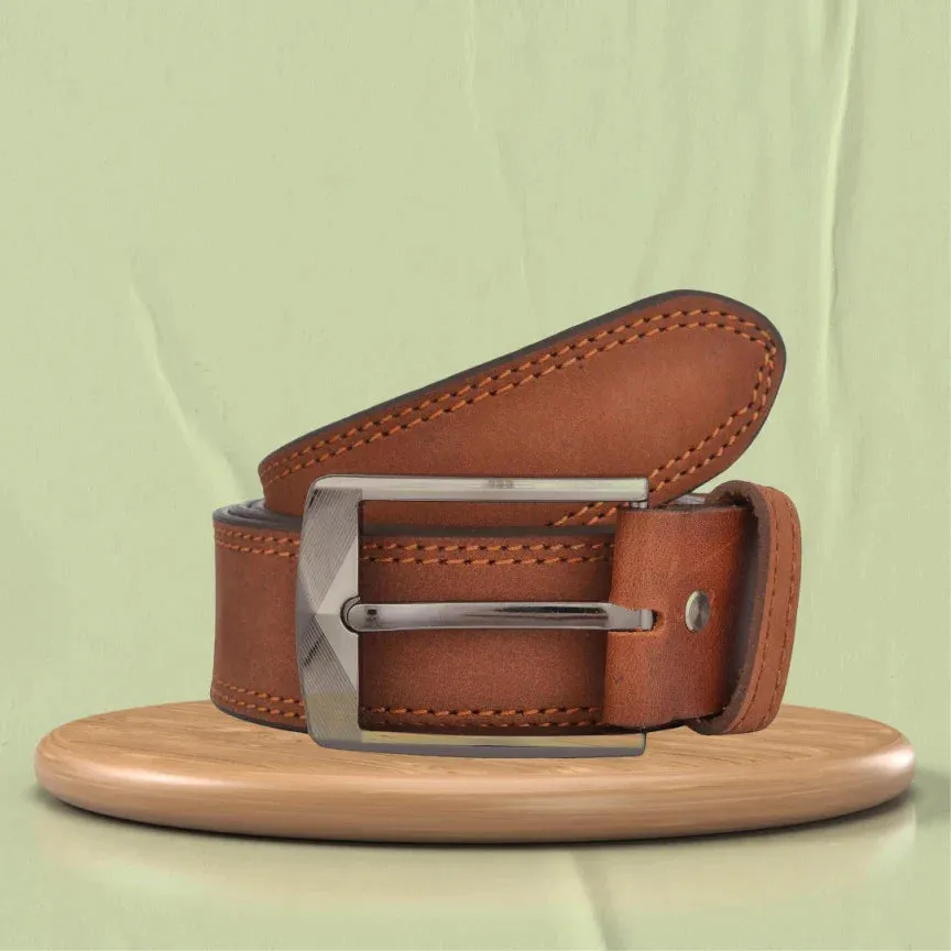 Perfect Vegan Leather Men's Wallet and Belt - Tan
