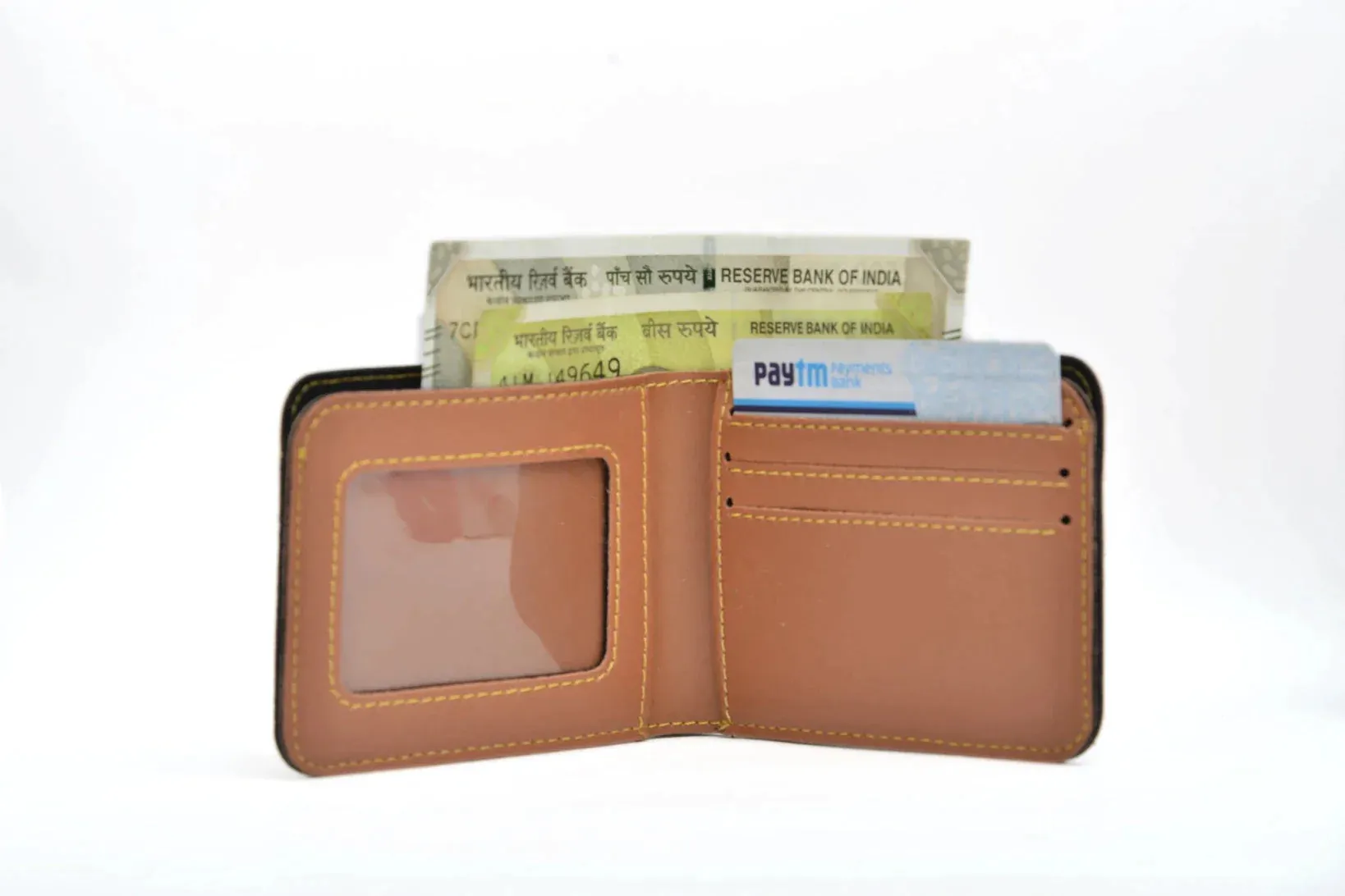 Perfect Vegan Leather Men's Wallet and Belt - Tan