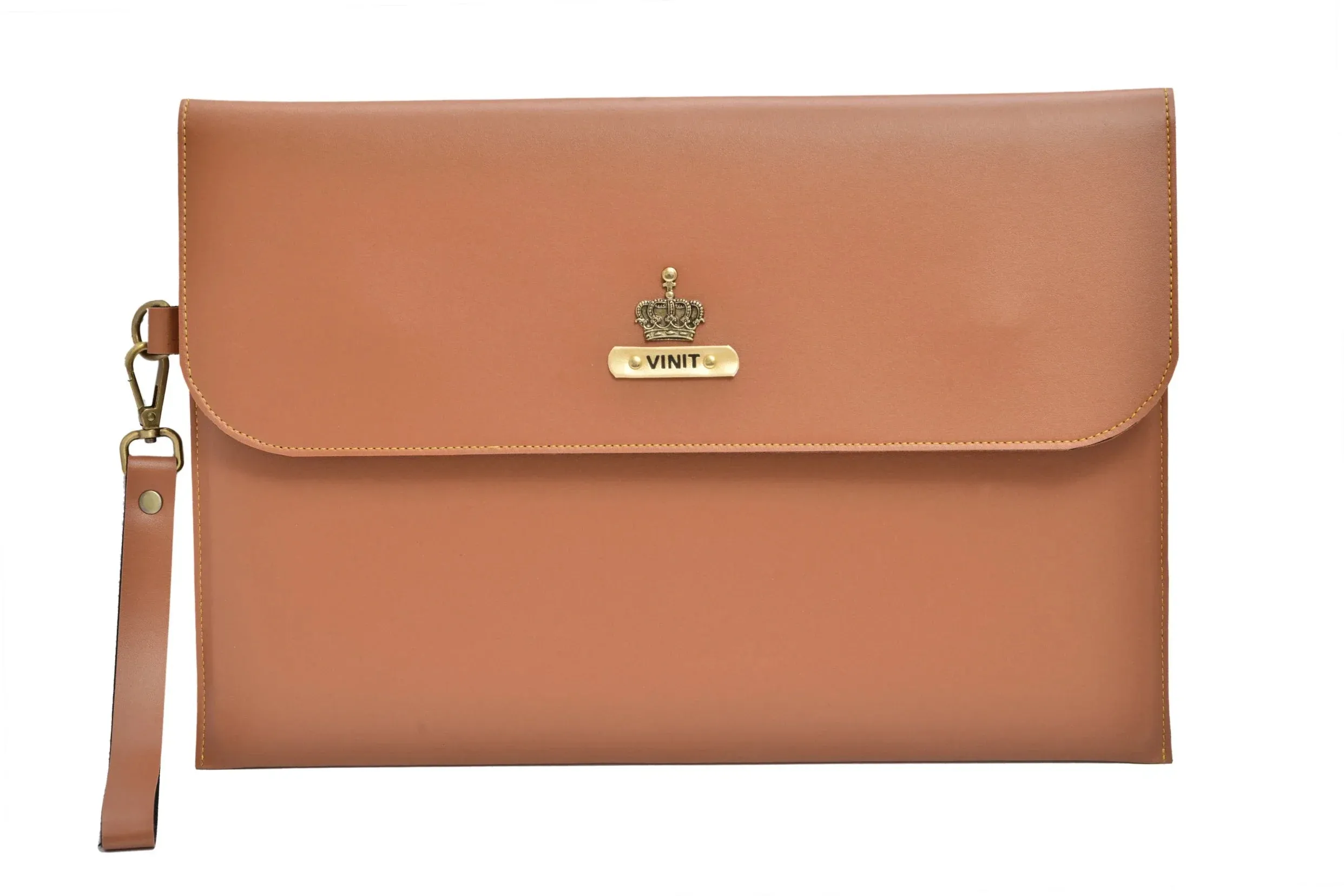 Personalized Laptop or Macbook bag- Sleeve - Tan