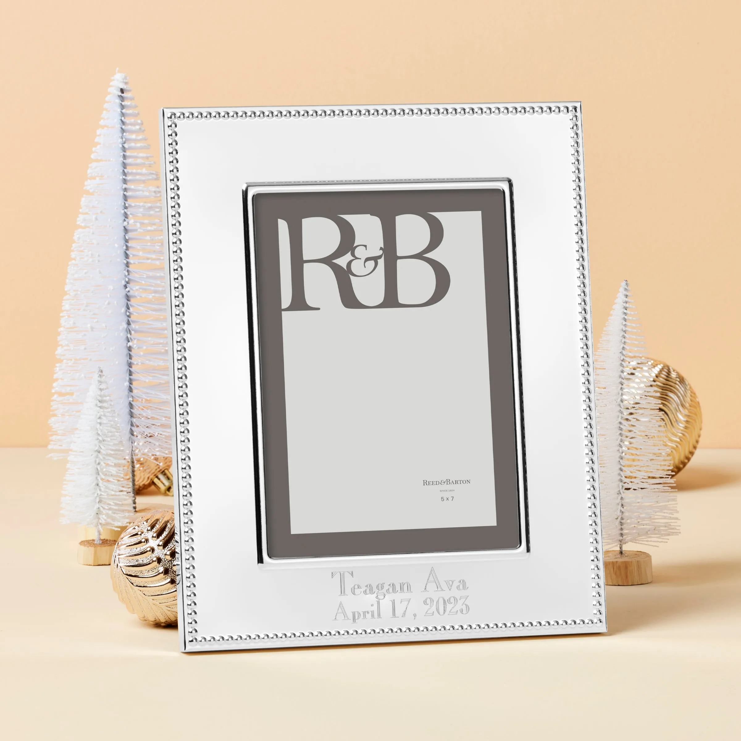 Personalized Lyndon Silverplate 5" x 7" Frame