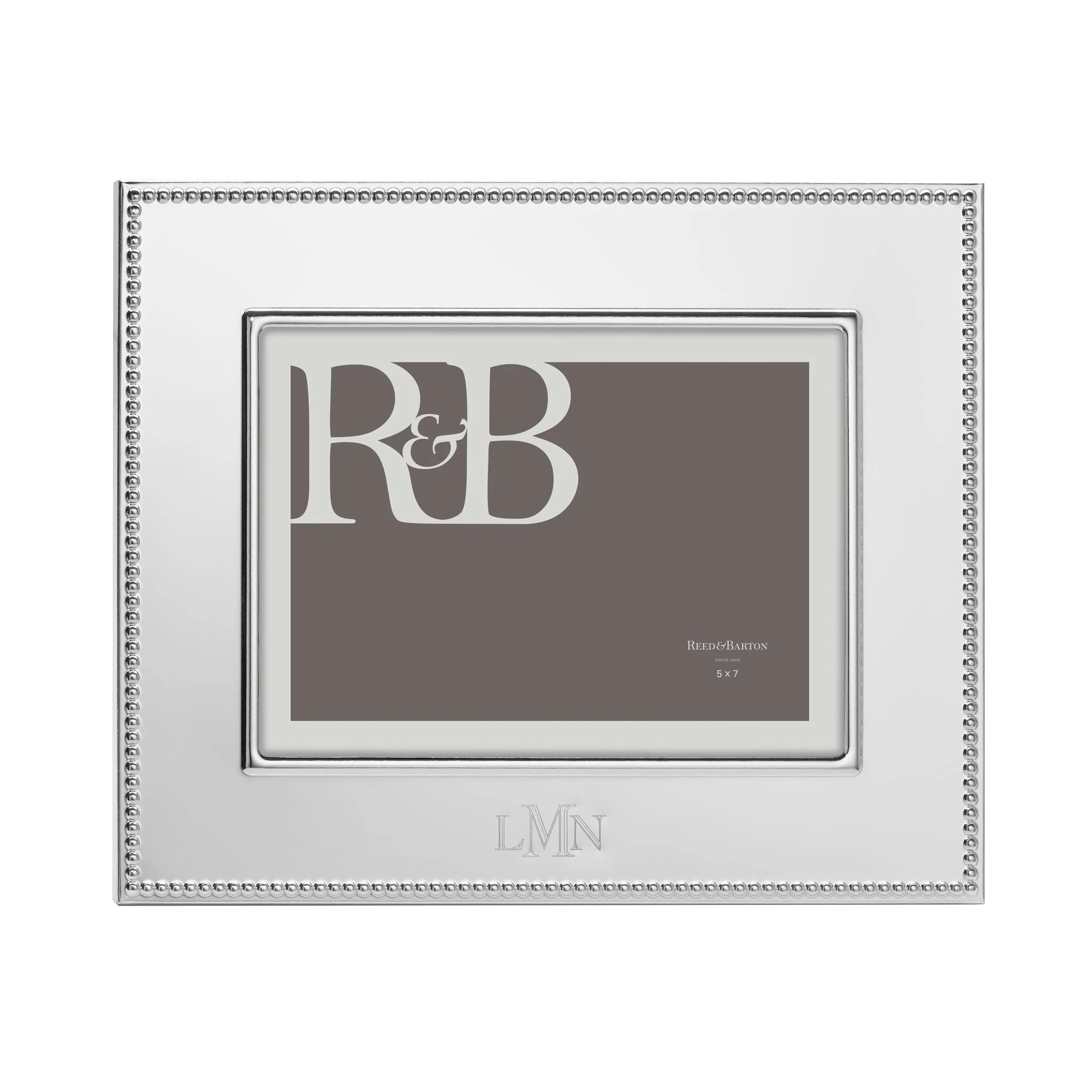 Personalized Lyndon Silverplate 5" x 7" Frame