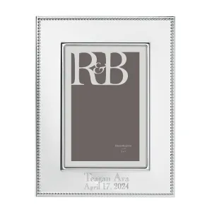 Personalized Lyndon Silverplate 5" x 7" Frame
