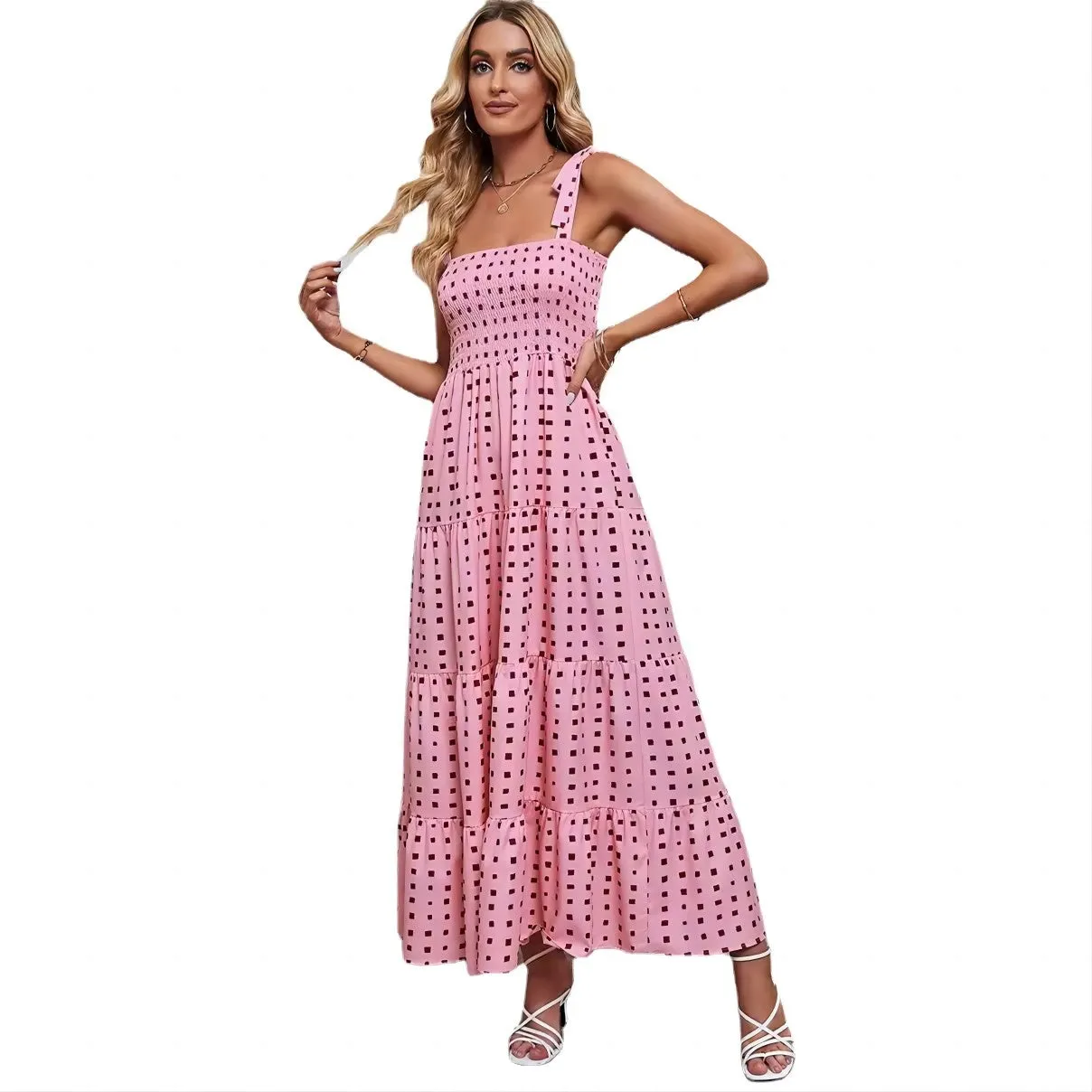 Petite Stamp Sling Dress PCD22