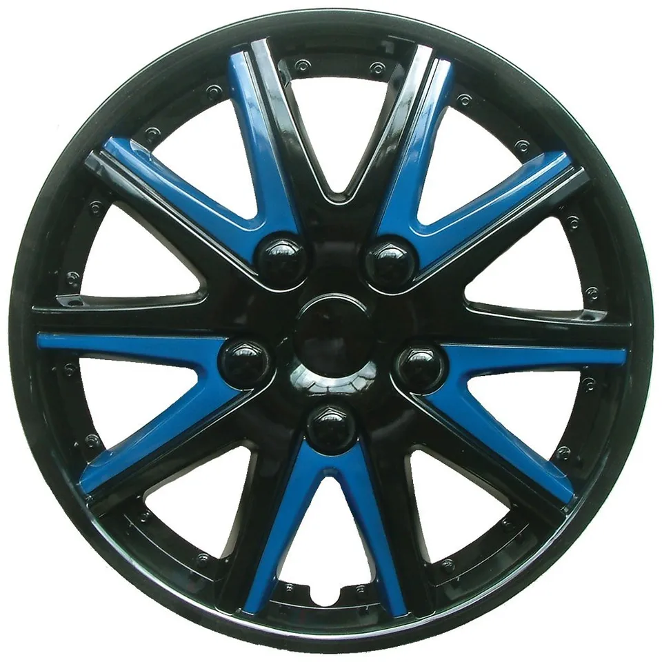 Peugeot 807 Black Blue Wheel Trims Covers (2002-2016)