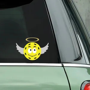 Pickleball Angel Decal - Vinyl Decal - Bumper Sticker - Computer Sticker - Pickleball Gifts