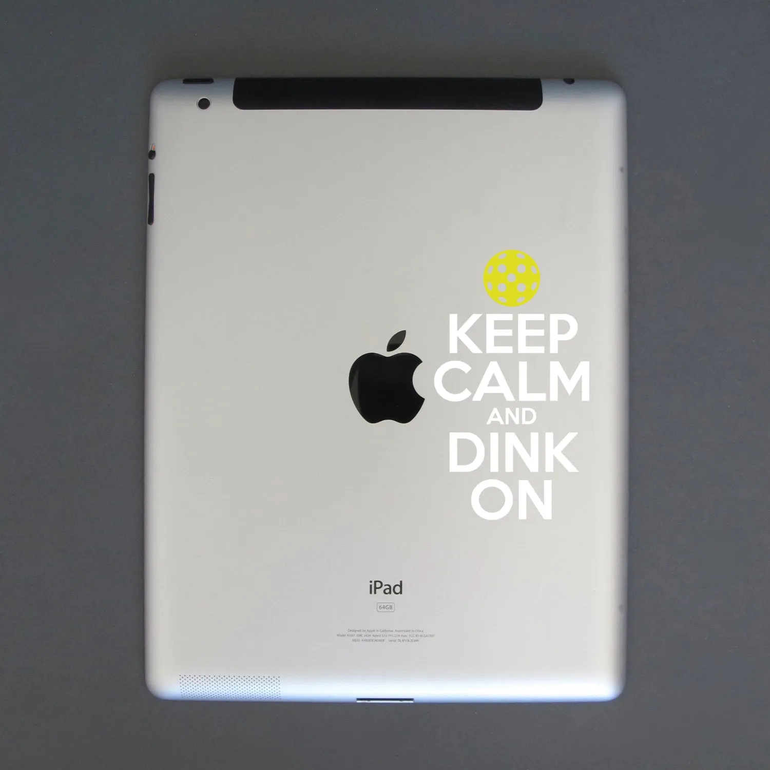 Pickleball Decal Keep Calm and Dink On - Bumper Sticker