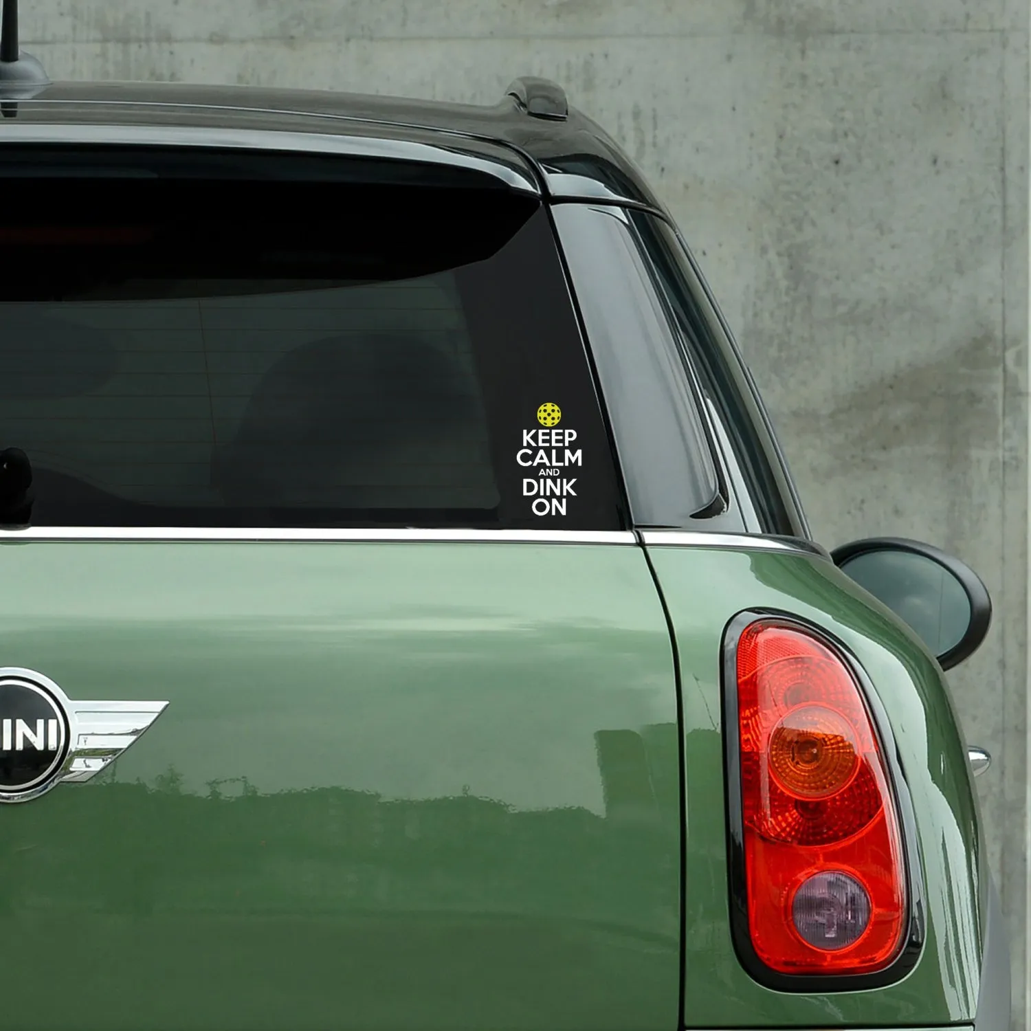 Pickleball Decal Keep Calm and Dink On - Bumper Sticker