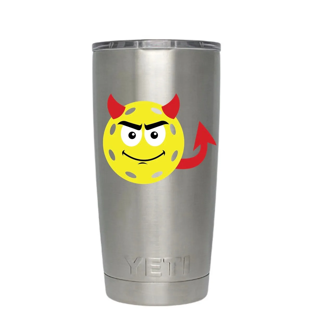 Pickleball Devil Decal - Vinyl Decal - Bumper Sticker - Computer Sticker - Pickleball Gifts