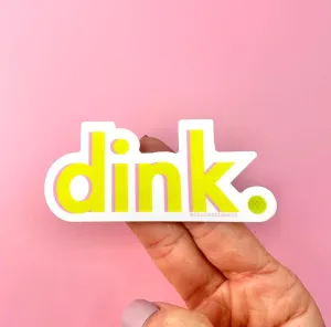 Pickleball Dink Vinyl Sticker