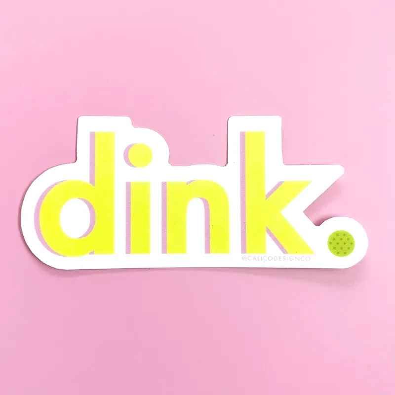 Pickleball Dink Vinyl Sticker
