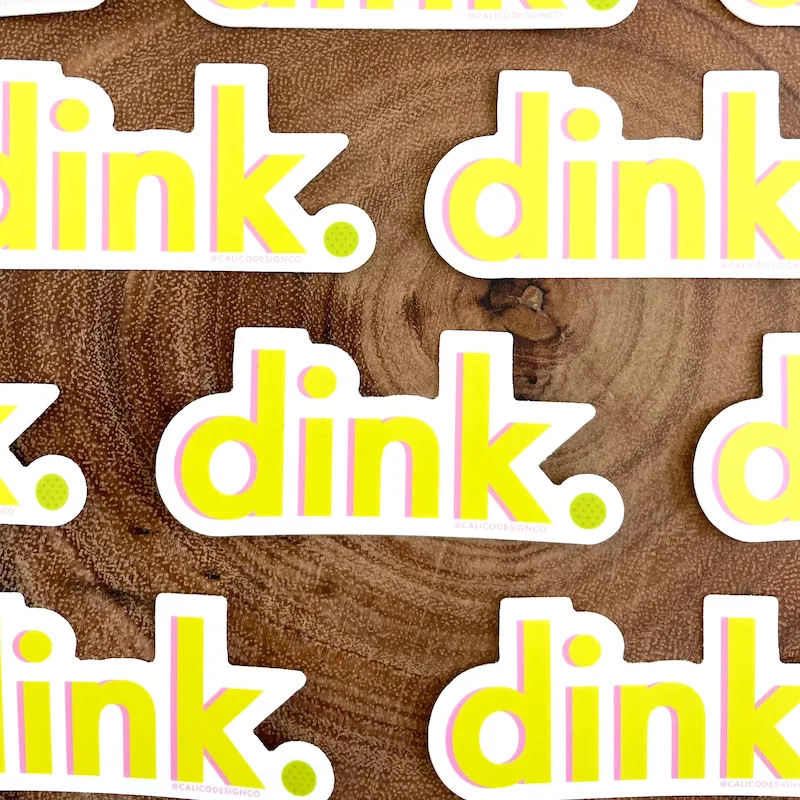 Pickleball Dink Vinyl Sticker