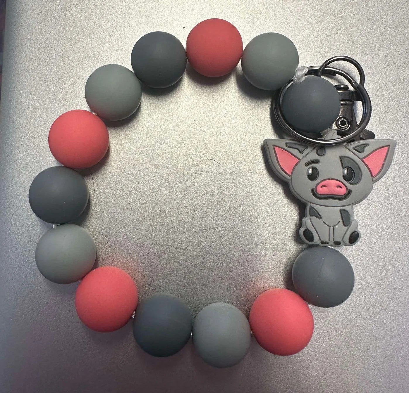 Pig Silicone Wristlet