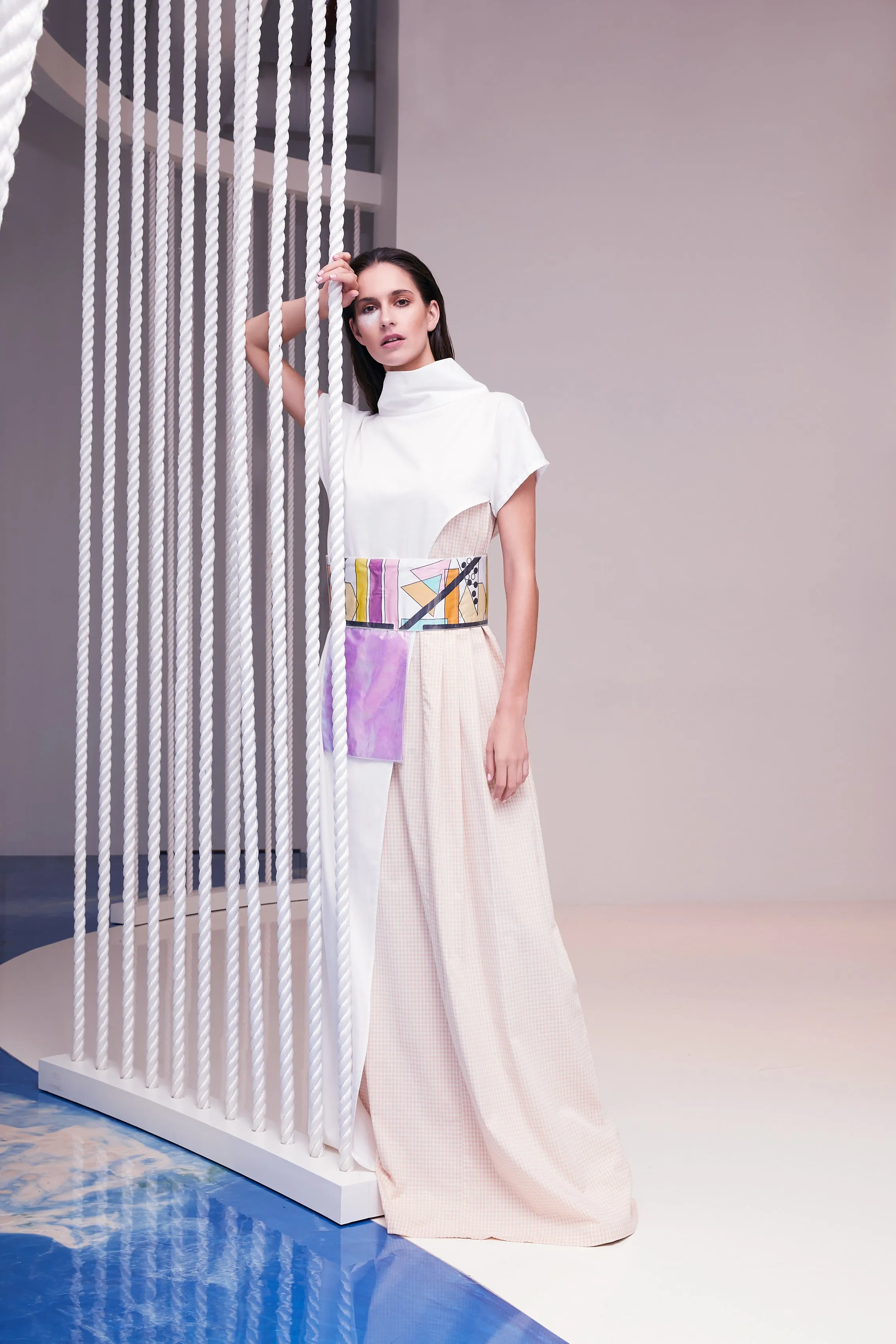 Pink Graphic Belt