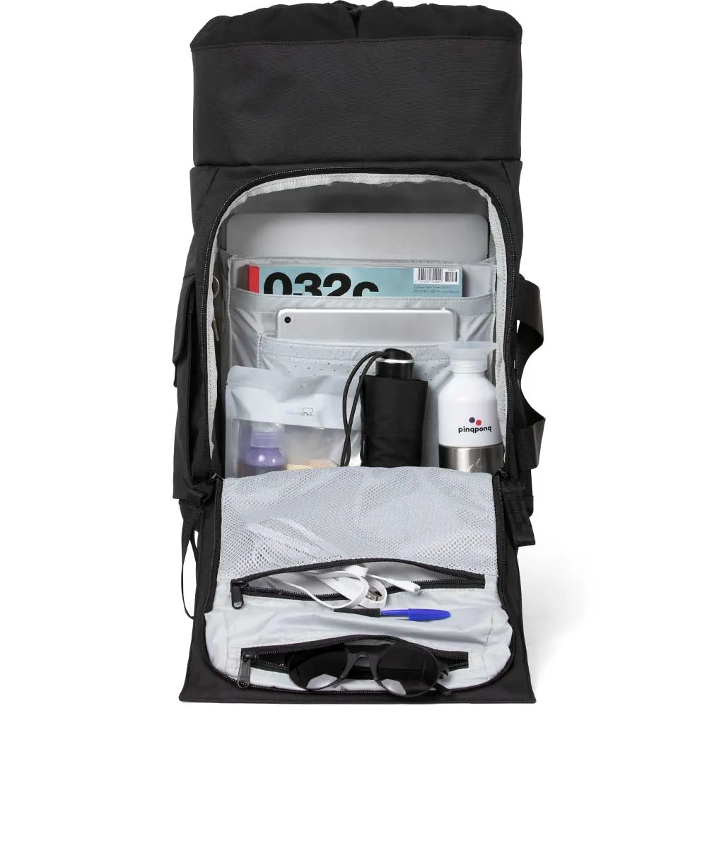 Pinqponq Blok Medium Rucksack aus recycelten PET-Flaschen Construct