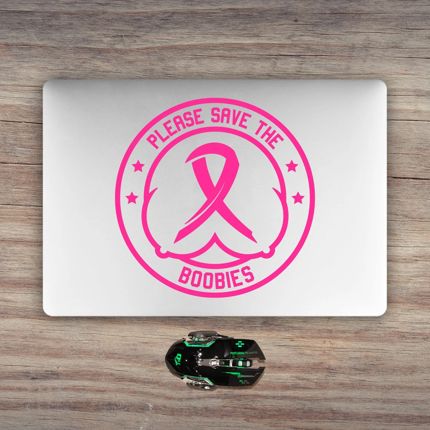 Please Save The Boobie Breast Cancer Awareness Decal