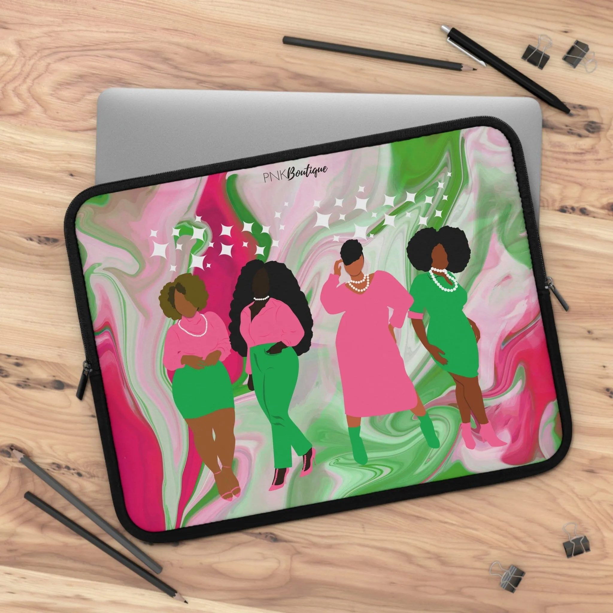 PNK Watercolor Sisterhood Laptop Sleeve