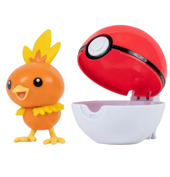 Pokemon: Clip n Go - Torchic & Poké Ball