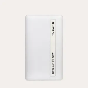 Power Bank Tucano per Laptop 30K 120W Bianco
