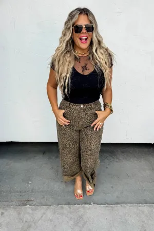 PRE-ORDER: CHEETAH BARREL JEANS