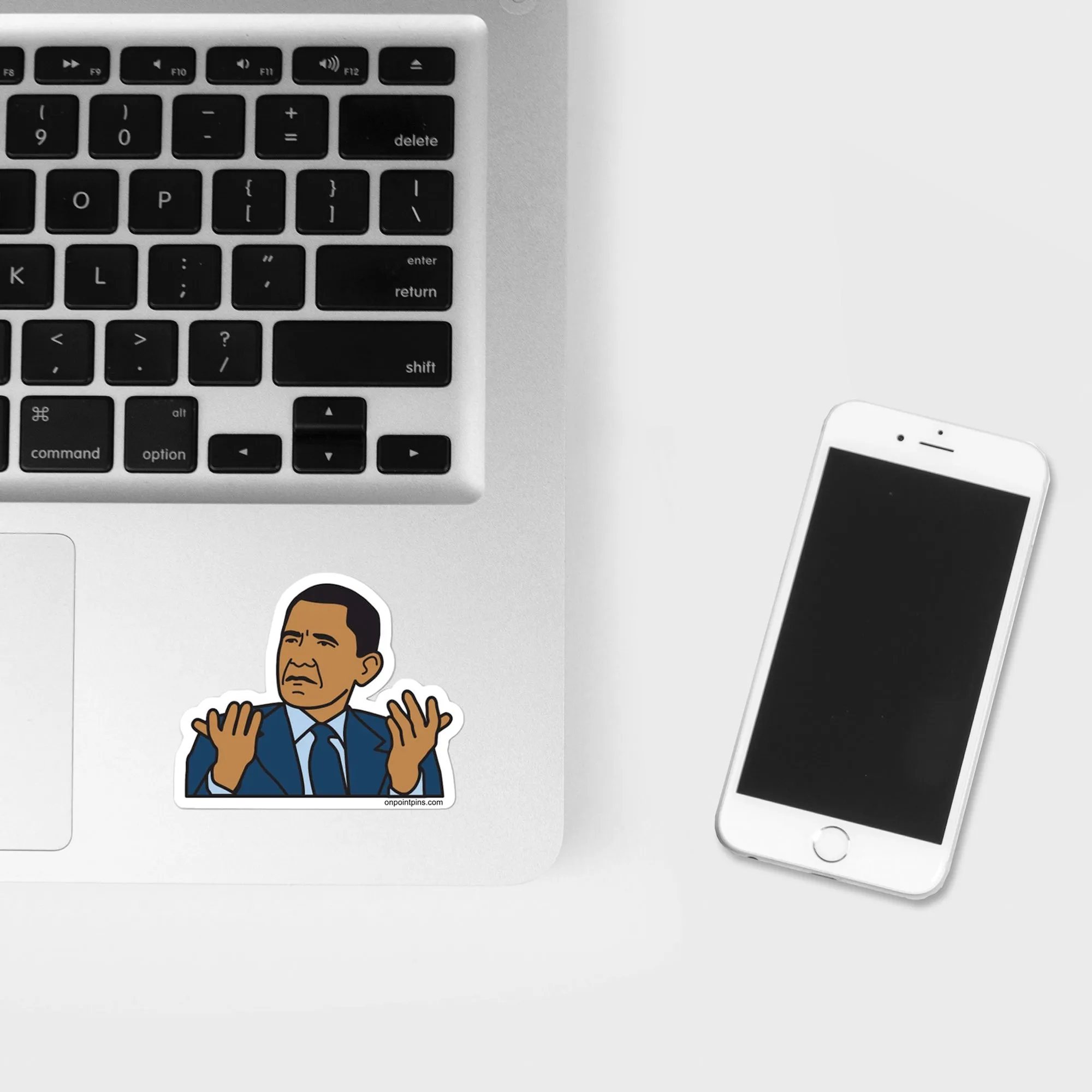 President Barack Obama WTF Meme Die Cut Vinyl Sticker