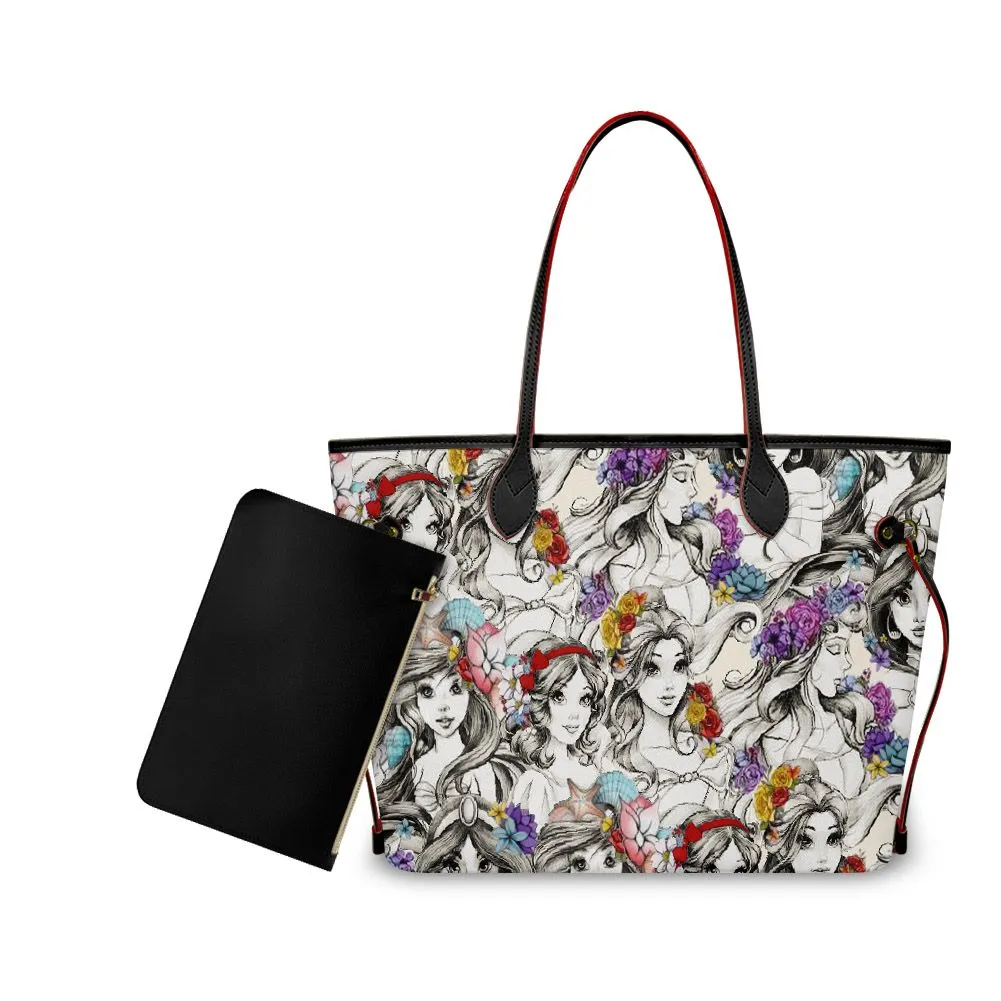 Princess Sketch Neverfull Purse - Preorder - Closing 4/30- ETA late May