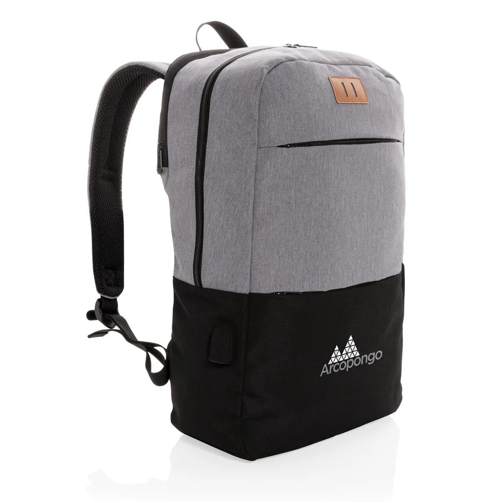 Promotivni ruksak za laptop s USB-om & RFID zaštitom