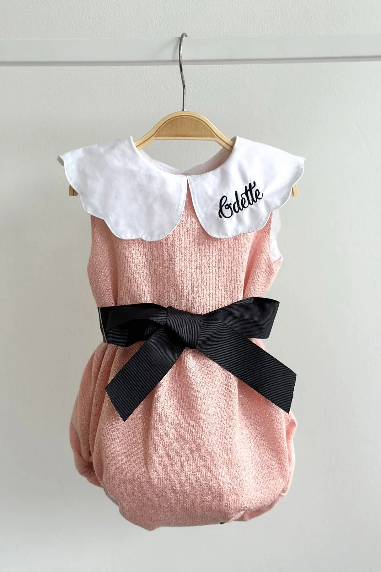 "Leila" Pink Sparkly Romper