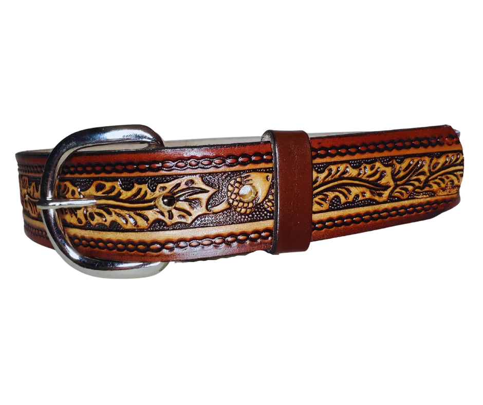 "Lil Oak & Acorn" KIDS/CHILDRENS NAME Leather Belt "Quick Ship"