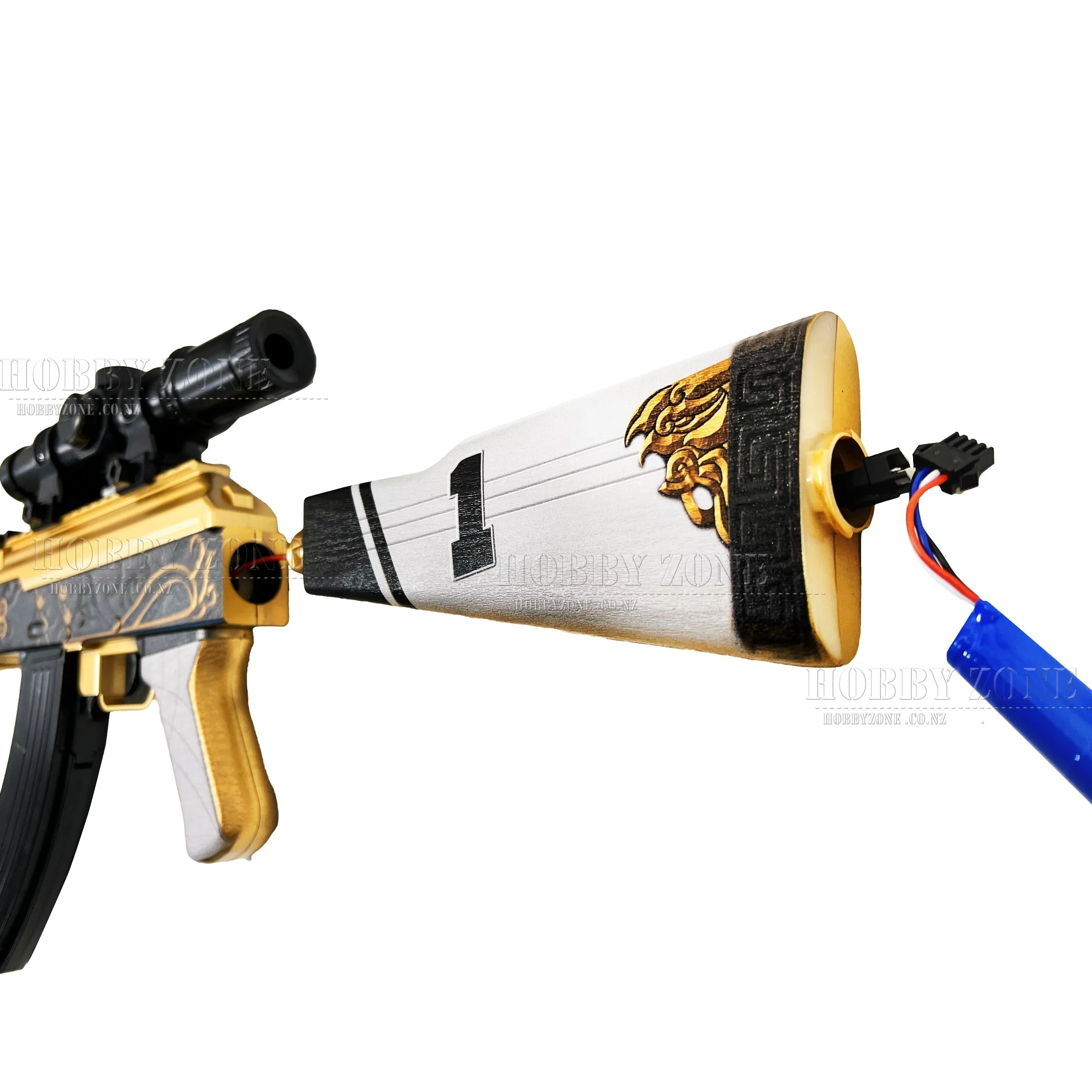 [R18 ] "Golden Dynasty" AKM Gel Ball Blaster [ID Check Required]