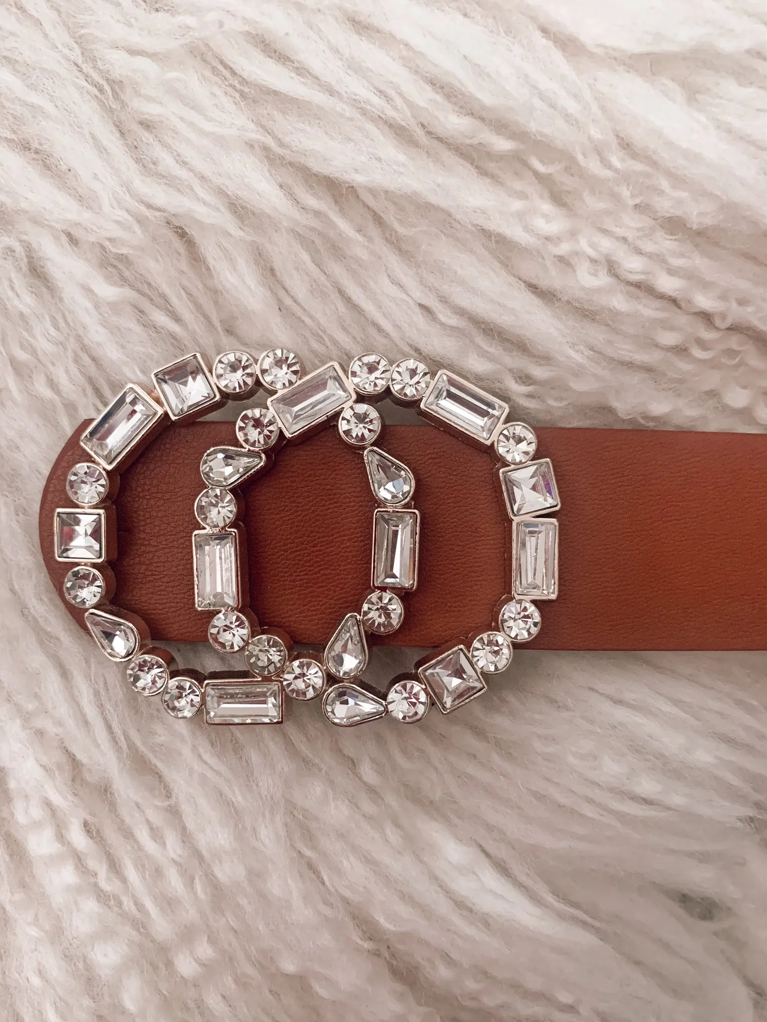 Rae Belt in Black, Red, Blush, & Cognac