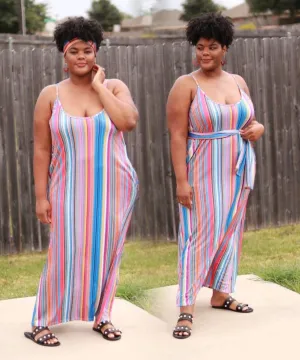 Rainbow Sling Dress