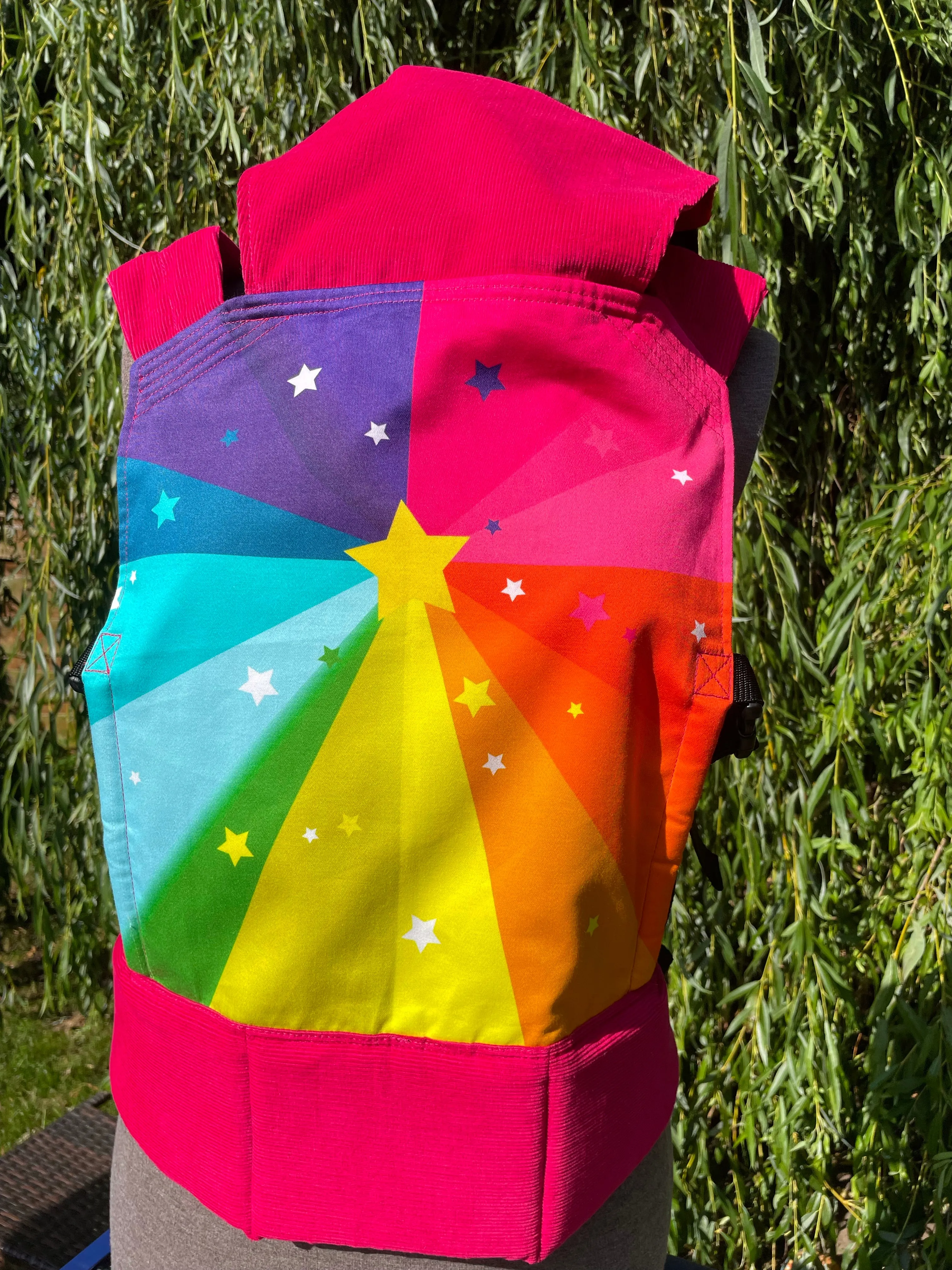 Rainbow Starburst - Toddler Size Carrier - Currently Made to Order