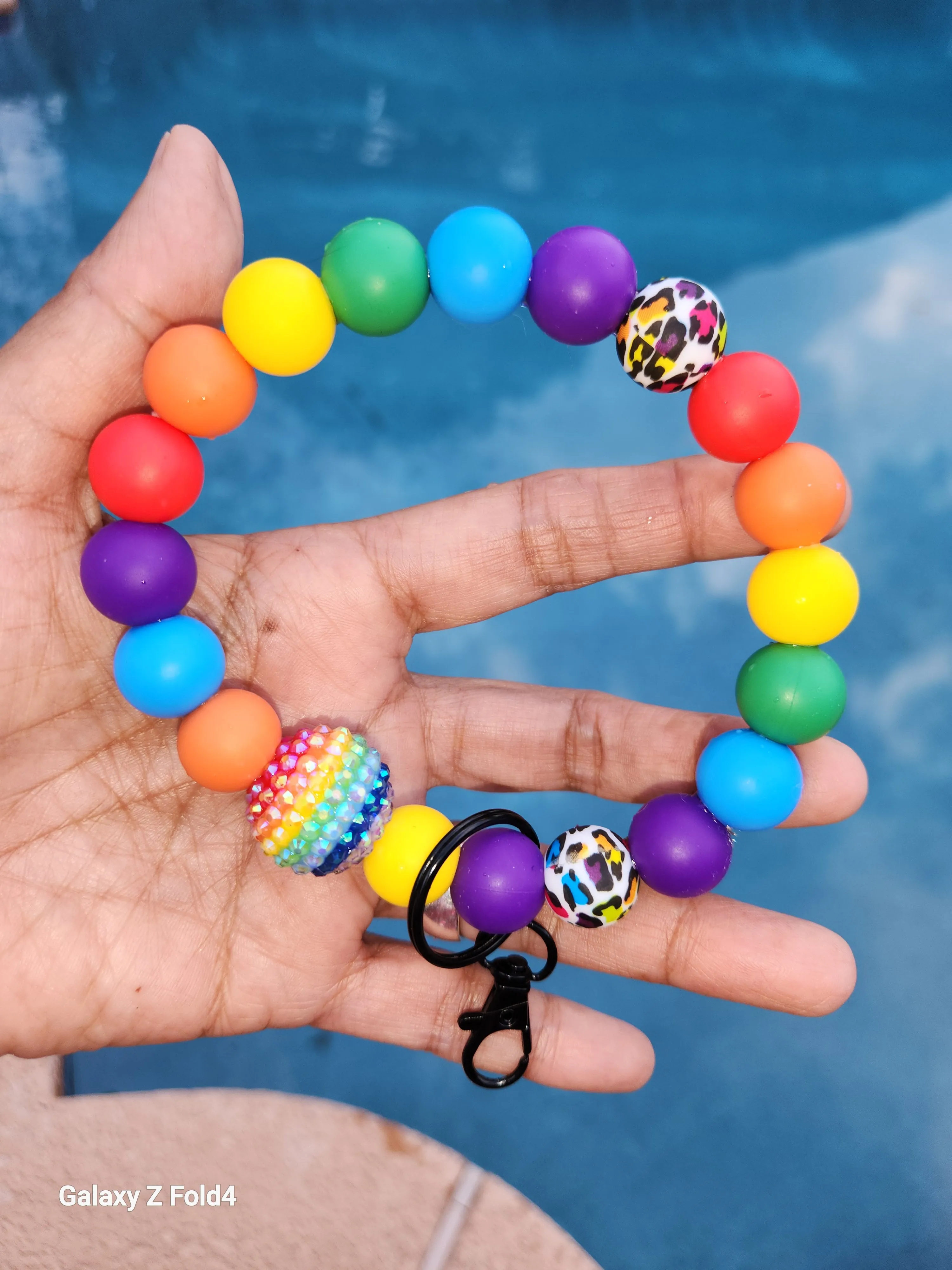 Rainbows for Days 🌈 wristlet keychain