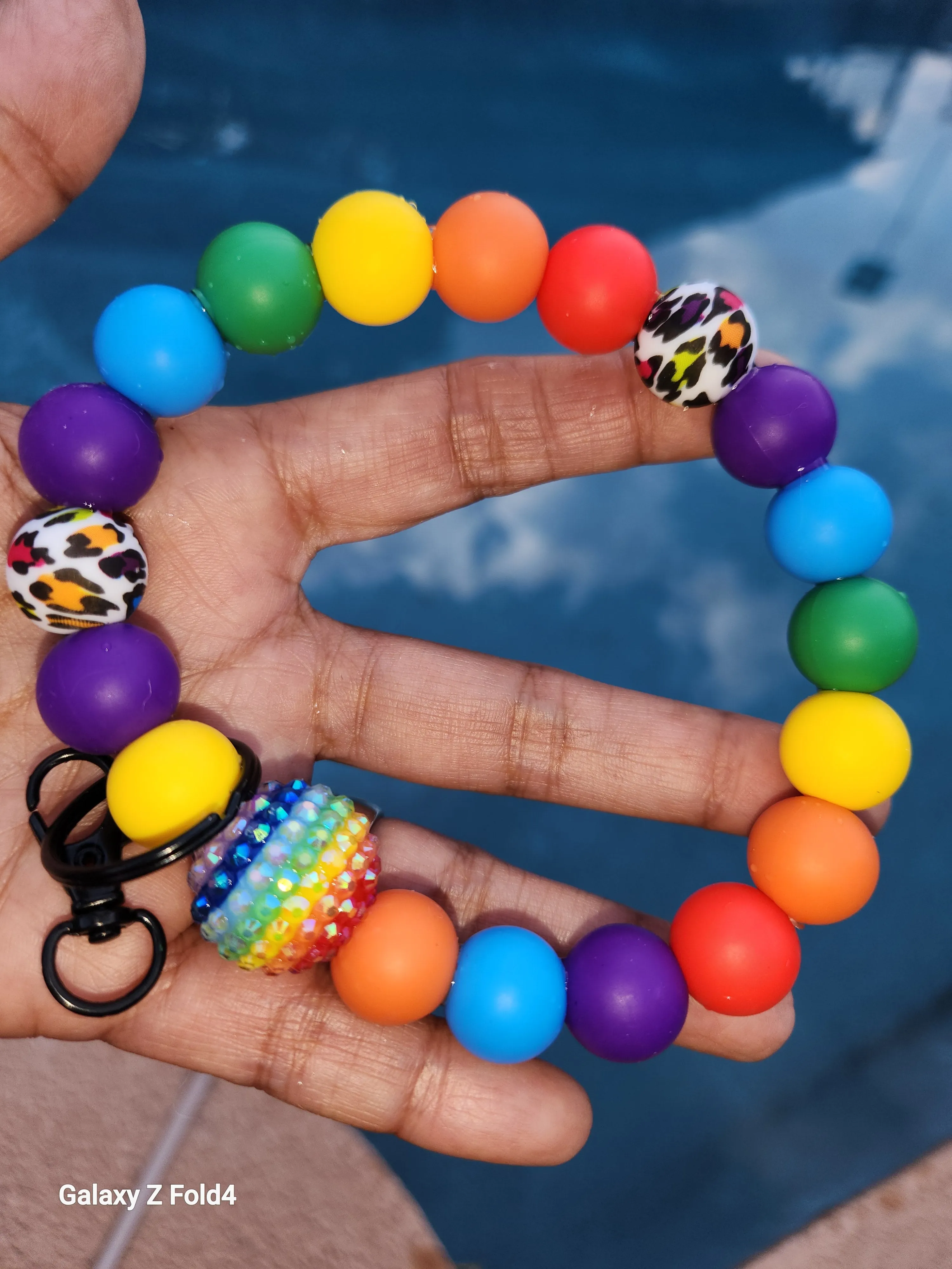 Rainbows for Days 🌈 wristlet keychain