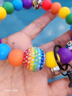 Rainbows for Days 🌈 wristlet keychain