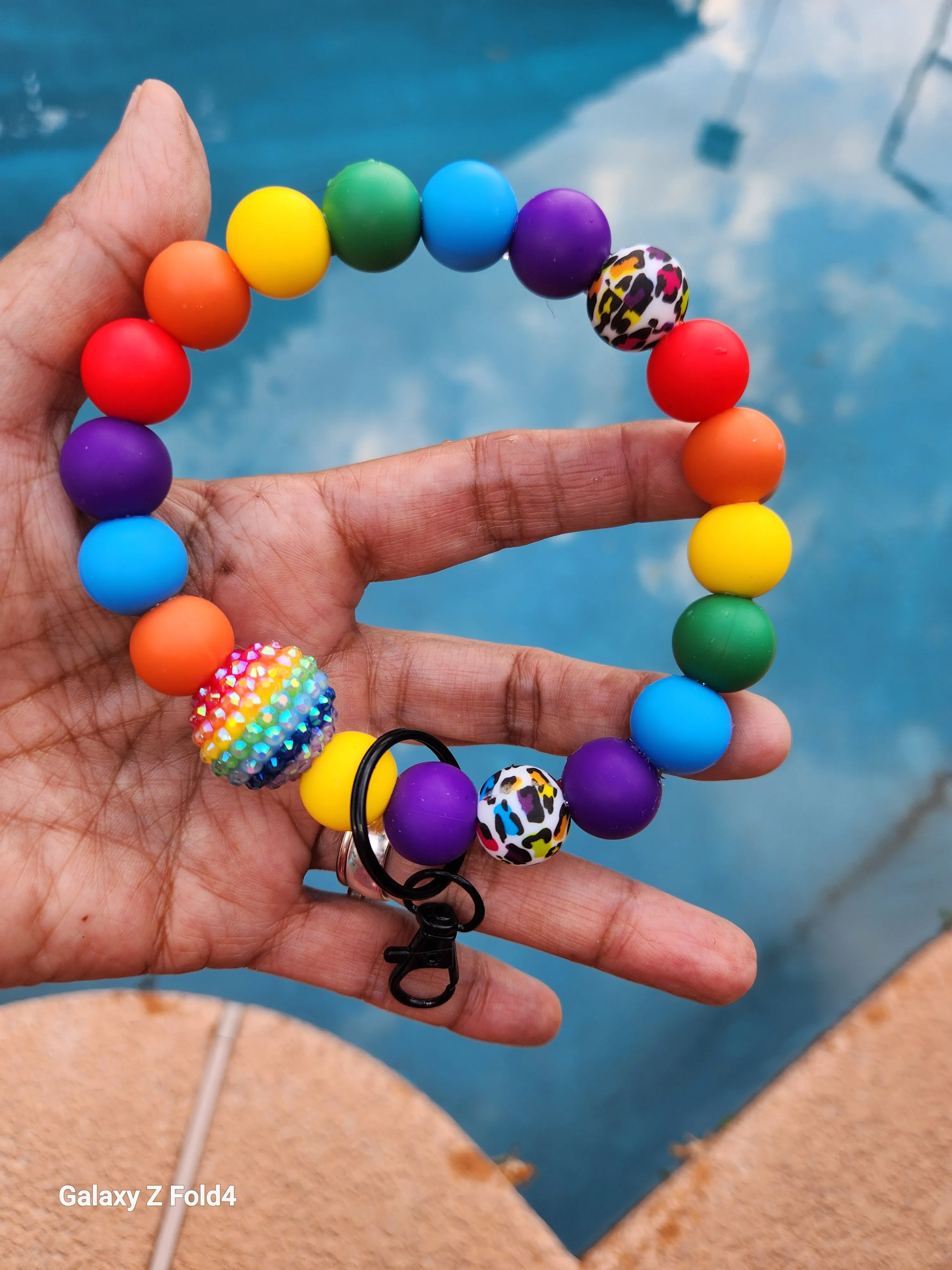 Rainbows for Days 🌈 wristlet keychain