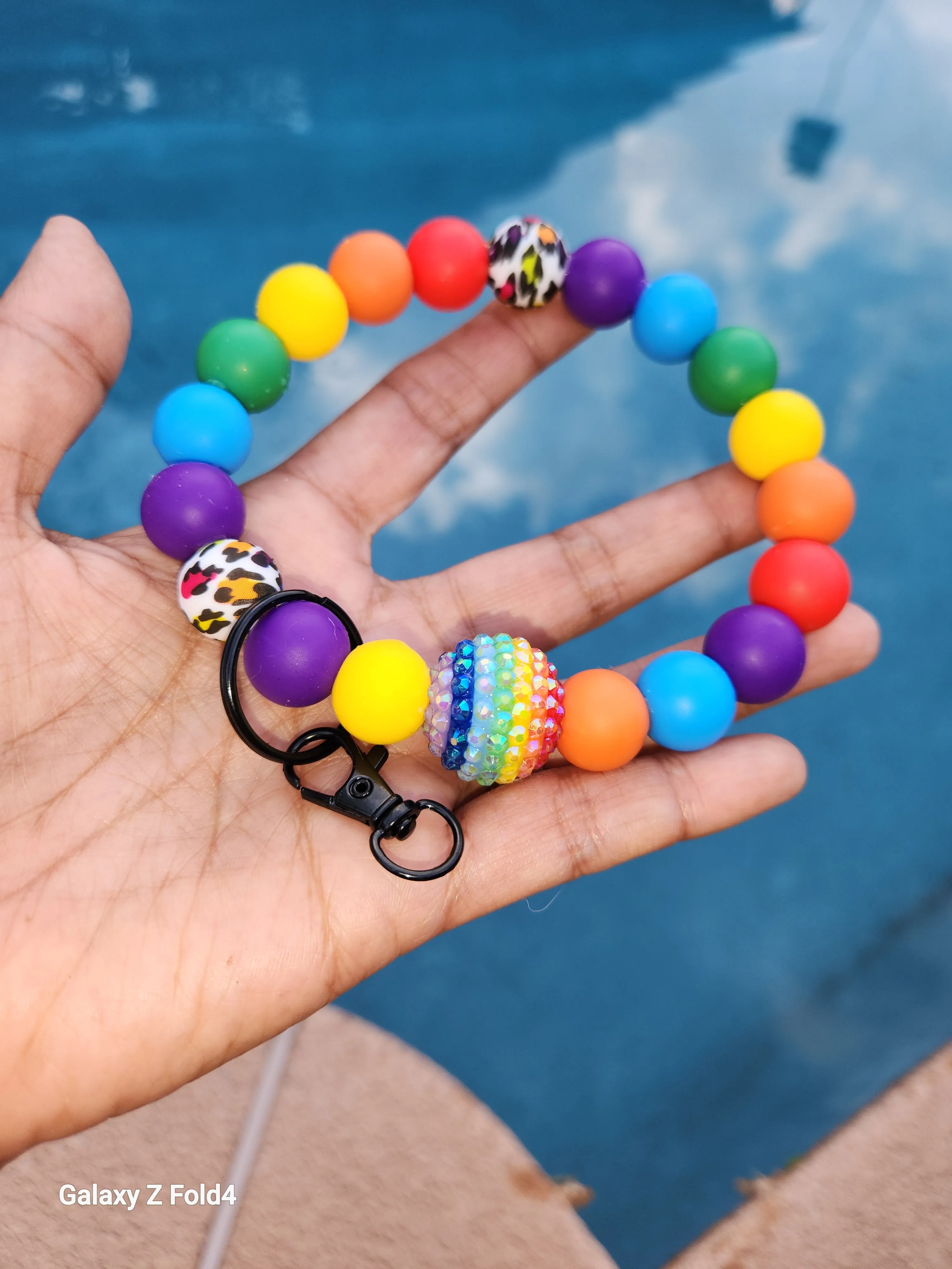 Rainbows for Days 🌈 wristlet keychain