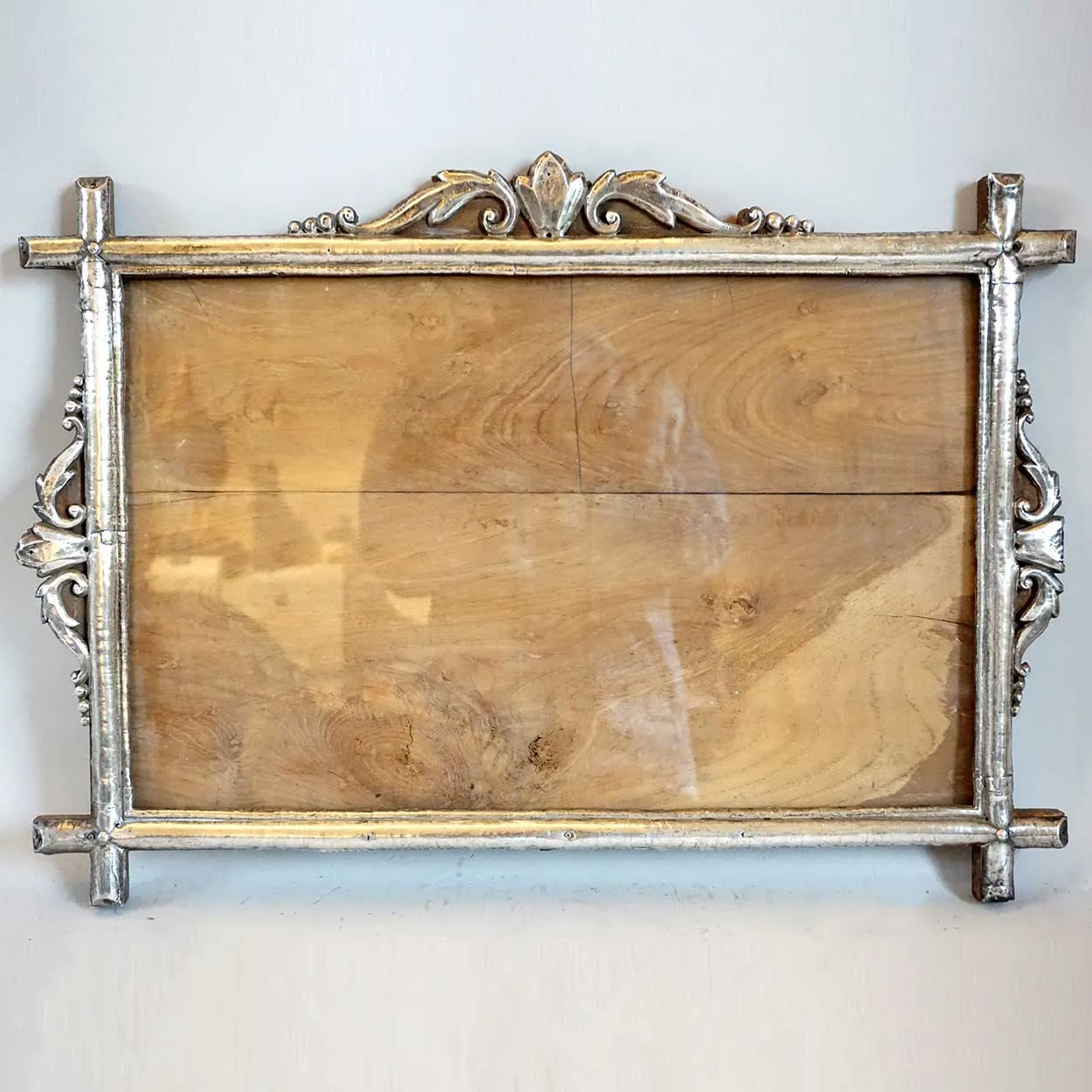 Rare Pair of Indo-Portuguese Silver Mounted Teak Frames