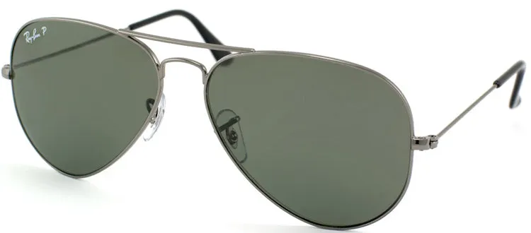 Ray-Ban RB 3025 004/58 Aviator Metal Gold Sunglasses with Grey Gradient Lens