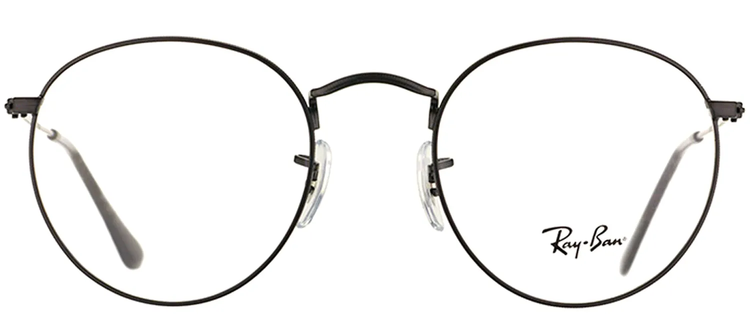 Ray-Ban RX 3447V 2503 Round Metal Black Eyeglasses with Demo Lens