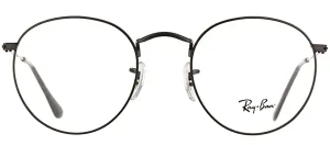 Ray-Ban RX 3447V 2503 Round Metal Black Eyeglasses with Demo Lens
