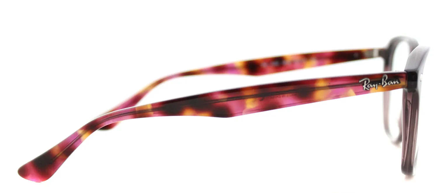 Ray-Ban RX 5352 5628 Square Plastic Brown Eyeglasses with Demo Lens