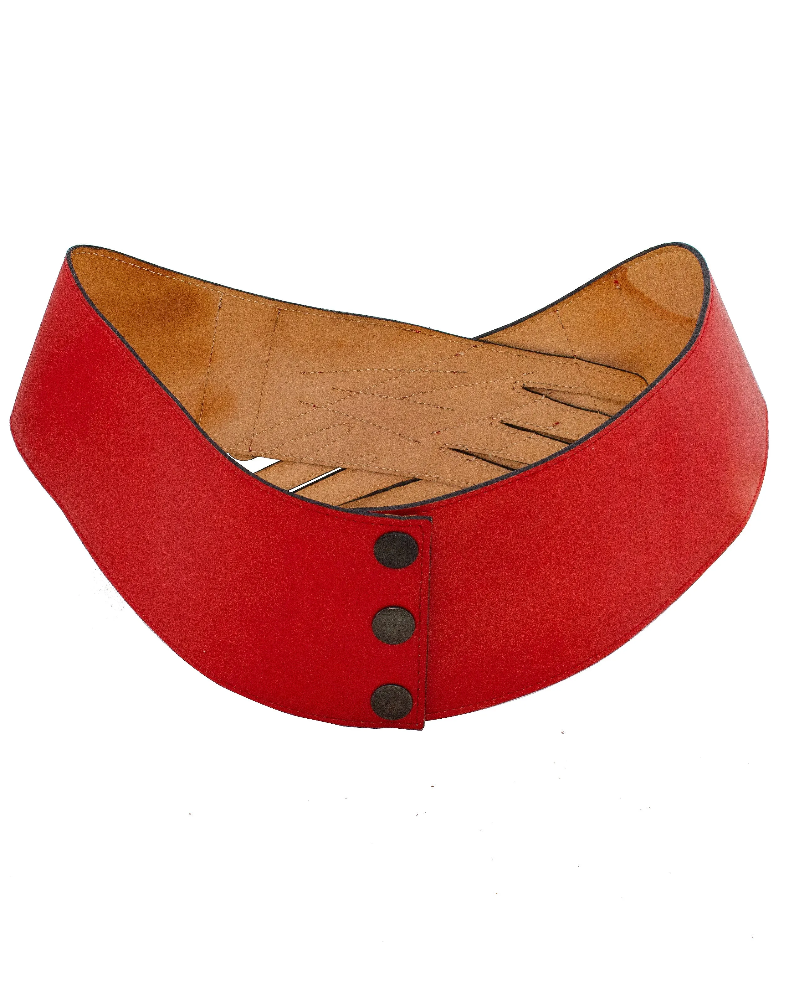 Red Leather Glove Hip Belt